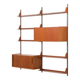 Mid century teak wall unit by Dieter Reinhold for WK Möbel, Germany, 1960s