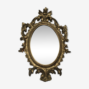 Miroir doré vintage style rococo