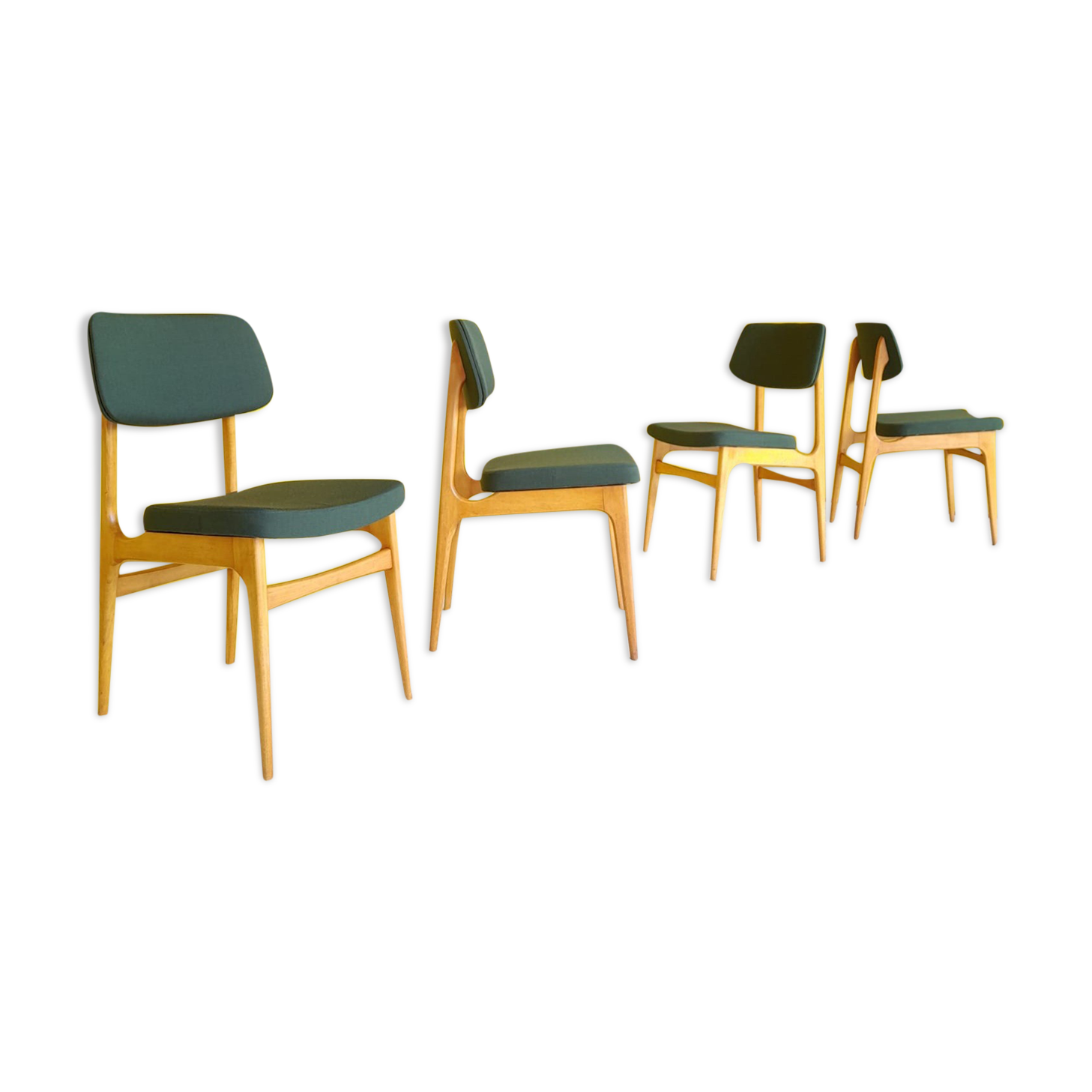 4 chaises Stella au style scandinave vers 1960