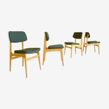 4 chaises Stella au style scandinave vers 1960