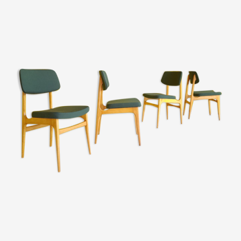 4 Stella chairs in Scandinavian style around 1960