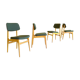 4 chaises Stella au style scandinave vers 1960