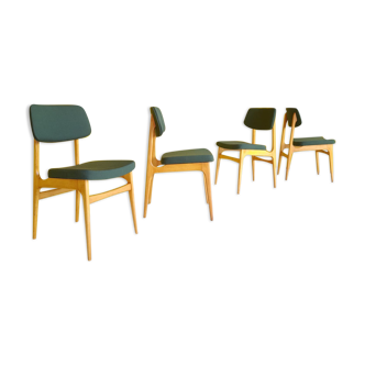 4 chaises Stella au style scandinave vers 1960