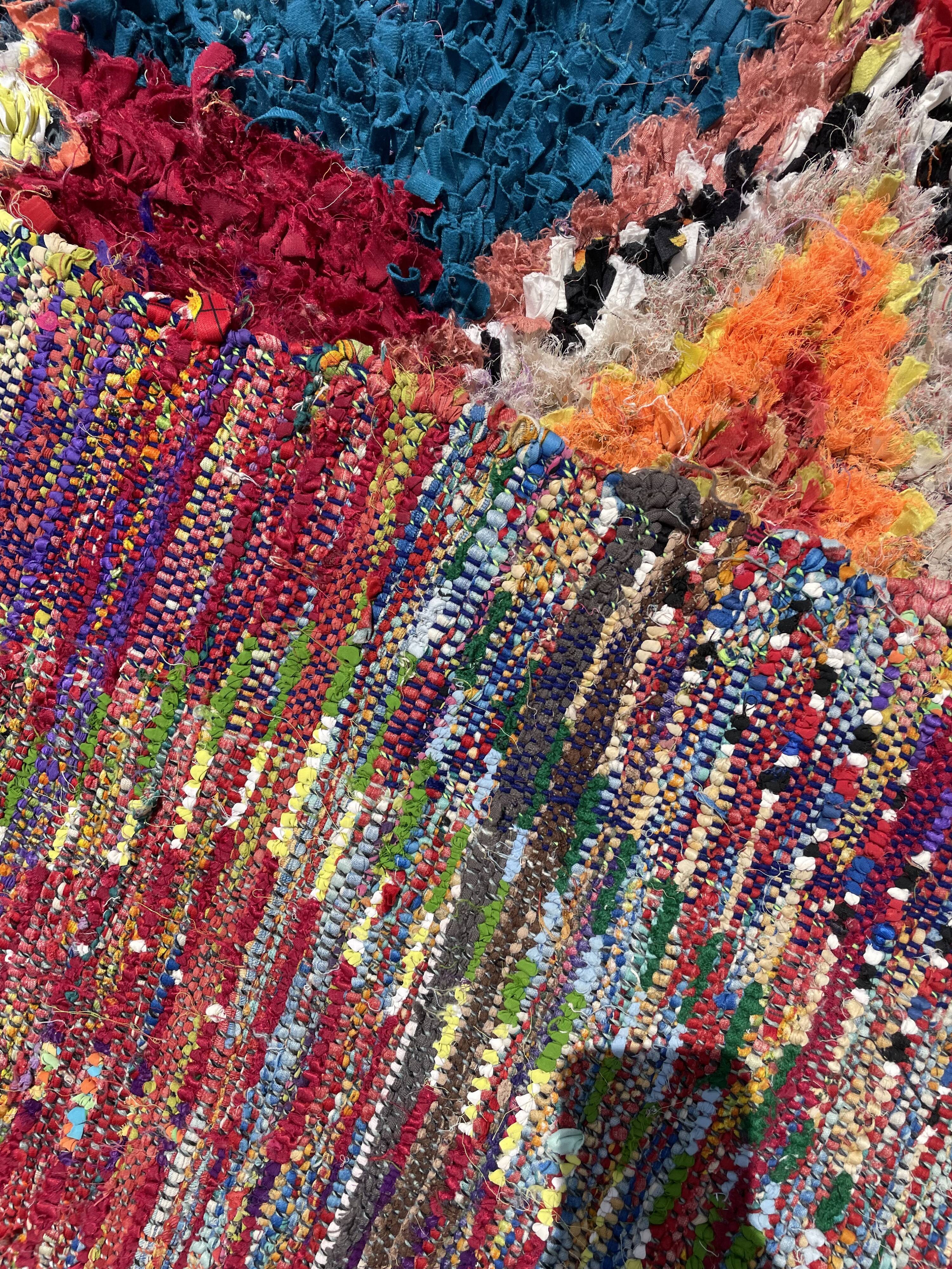 Berber carpet Butcher's with colored diamonds