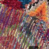 Berber carpet Butcher's with colored diamonds