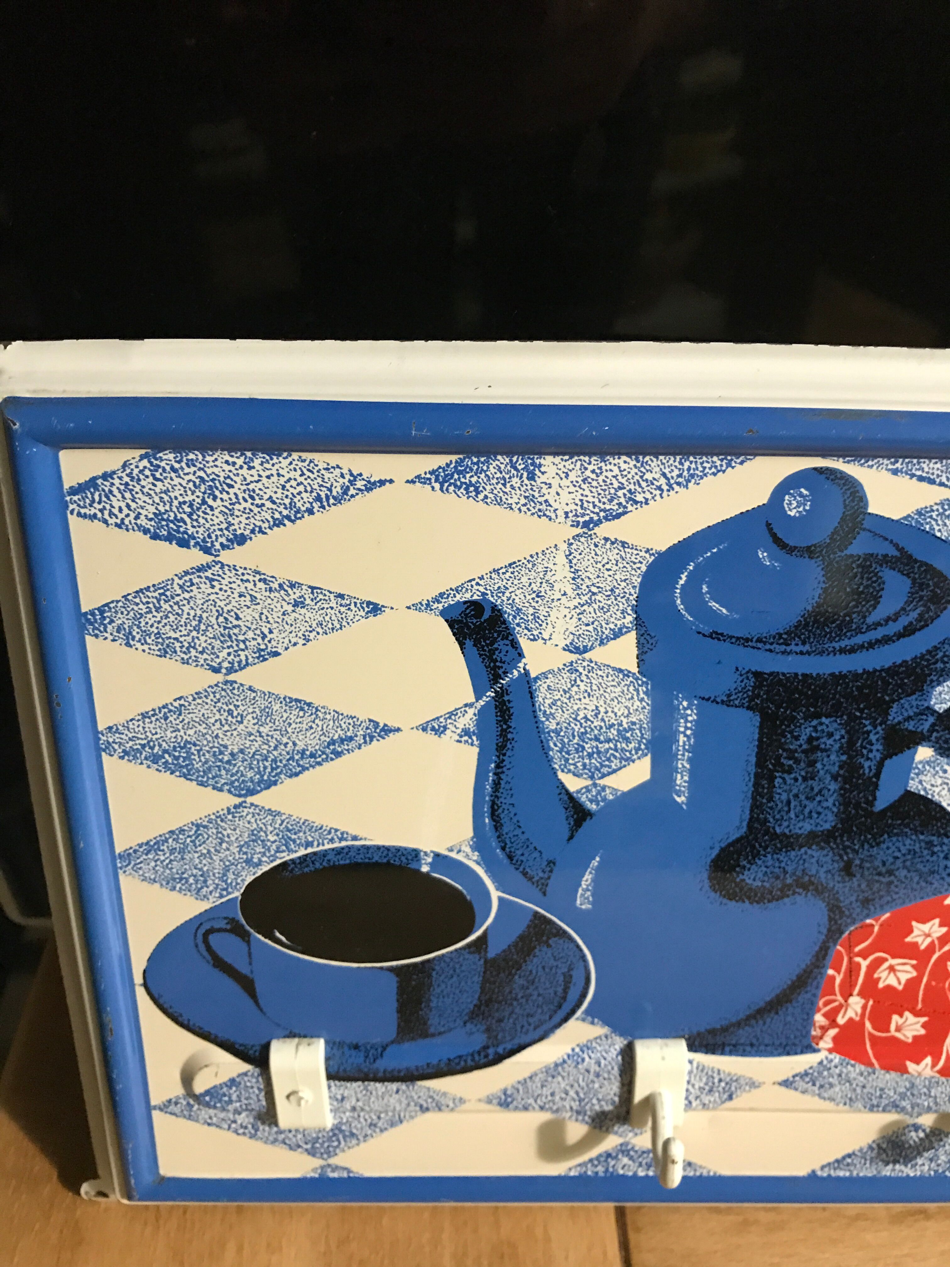 Tôle sérigraphiee chicorée Leroux accroche torchons