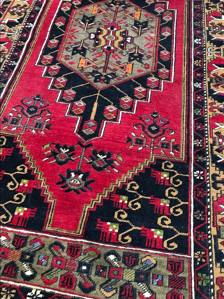 Oriental Turkey Anatolia rug handmade 121x248cm