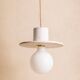 Alba pendant light in white concrete