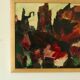 Oil on canvas abstract "Dynamic Composition", mid-20th century.
