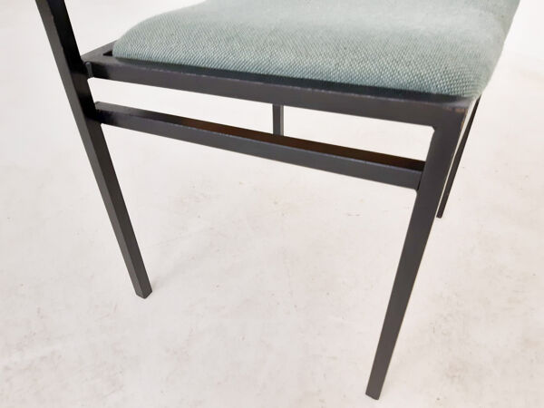Ensemble De 5 Chaises En Métal Vintage, Pays-Bas 1960