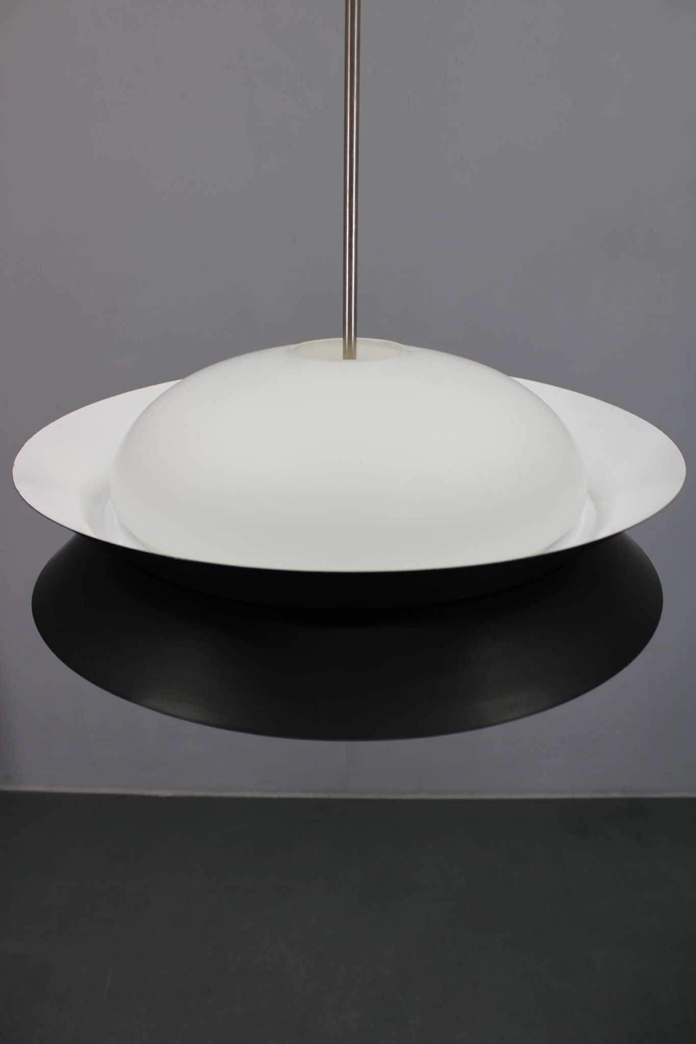 1950s Josef Hurka UFO pendant light for Napako, Czechoslovakia
