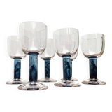 German wine glasses by Regina Kaufmann for Glashagen Hütte, set of 6.