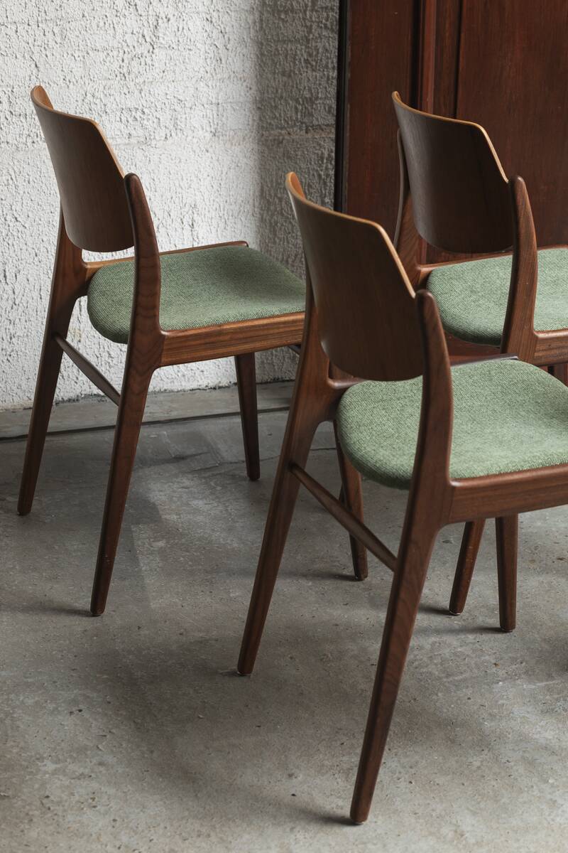 Set of 4 dining chairs by Hartmut Lohmeyer for Wilkhahn, Germany, 1950s