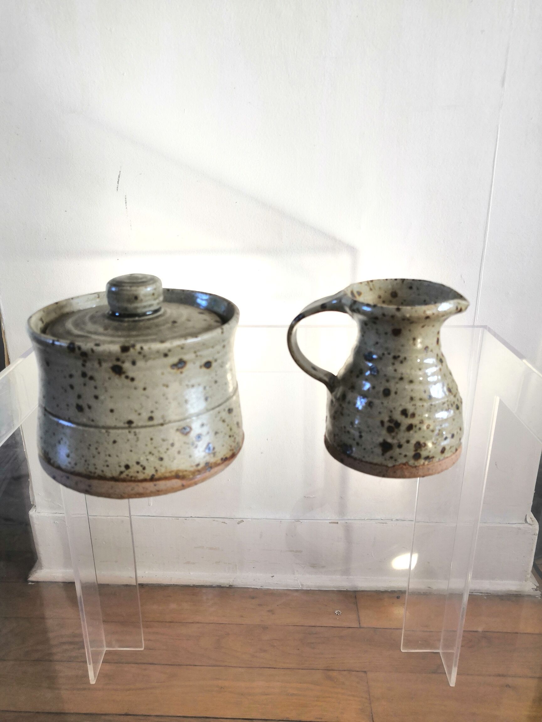 Paire de céramiques de Gustave Tiffoche design années 60