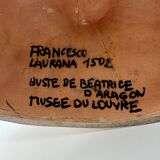 Buste en gres Francesco Laurana Mougin Nancy