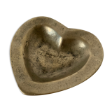 Empty bronze heart pocket