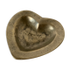 Empty bronze heart pocket