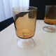 Set de 5 verres à vin vintage Luminarc en verre ambré