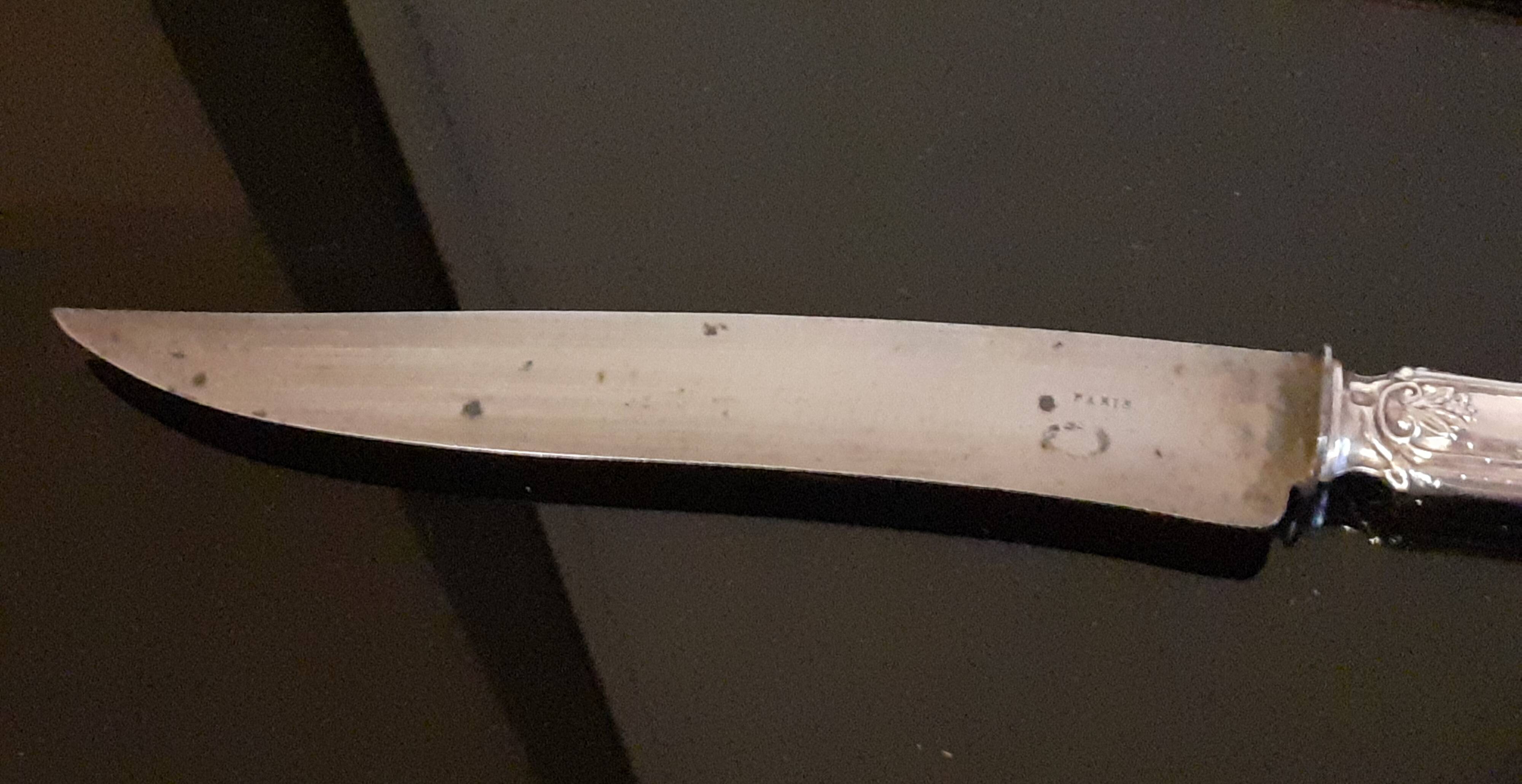 Carving service / Silver sheaths with Minerva punches