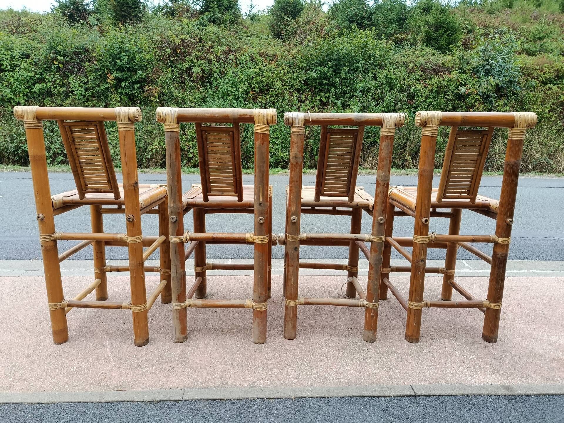 Bamboo high chairs