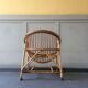Fauteuil corbeille rotin vintage
