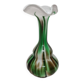 Rare Italian Design Vase Made With Opaline Glass. 1970s