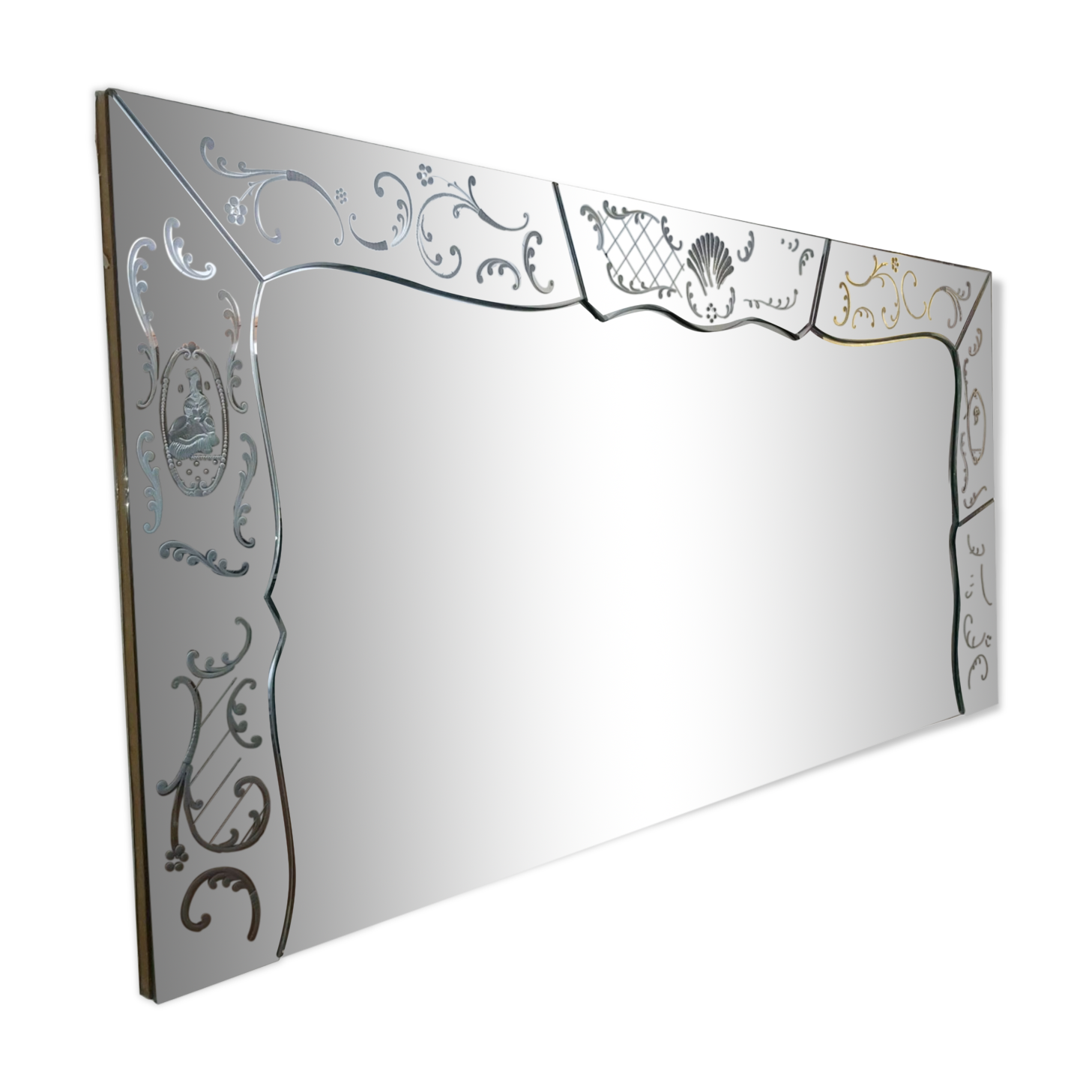 Miroir biseauté vénitien 200x93cm