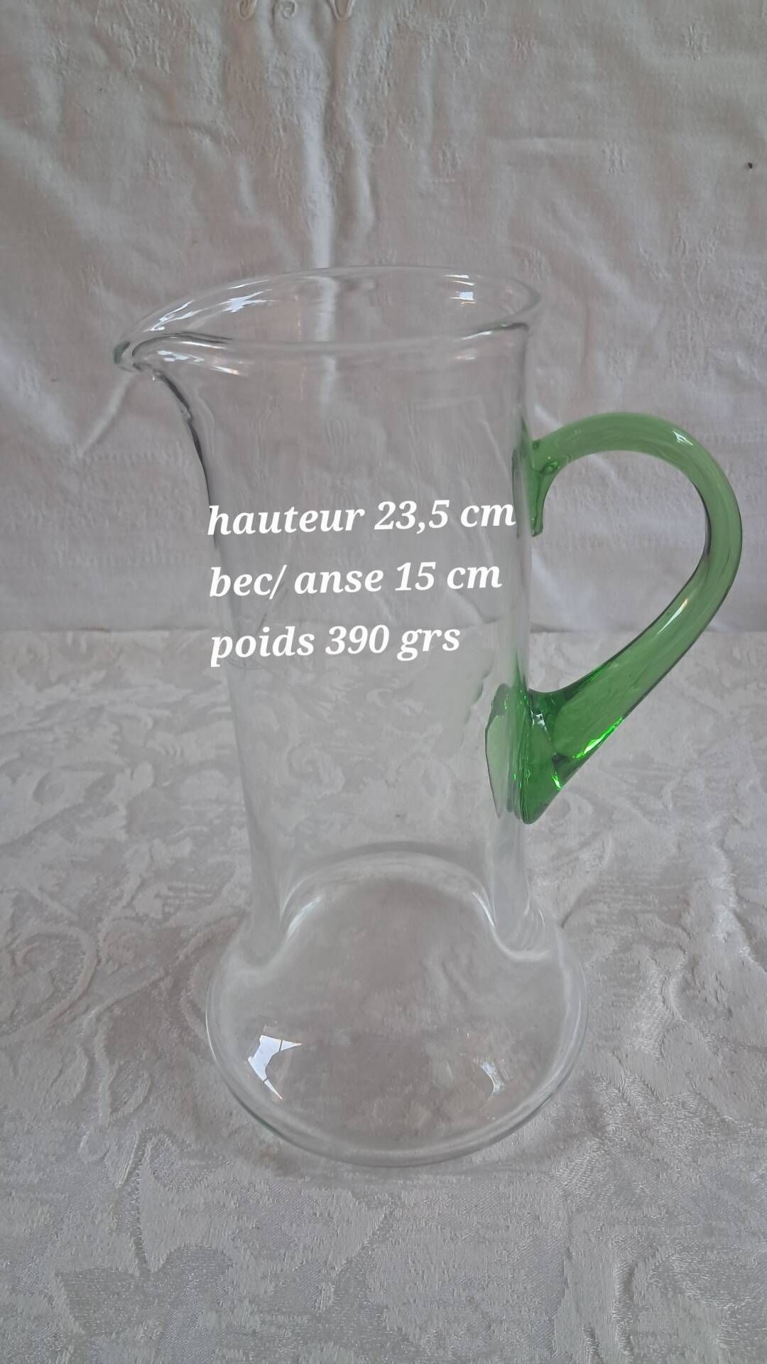 Carafe et 12 verres Service vin d'Alsace