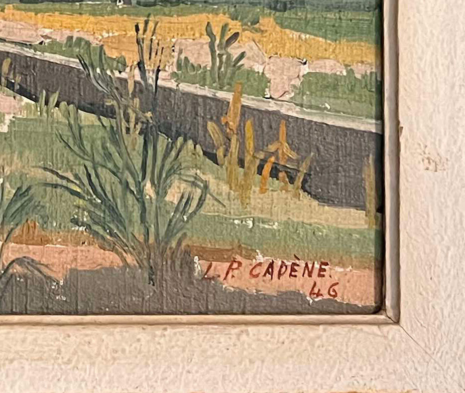 Oil on canvas by lucien pierre cadene