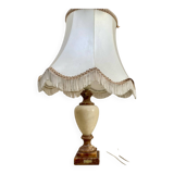 Antique alabaster floor lamp