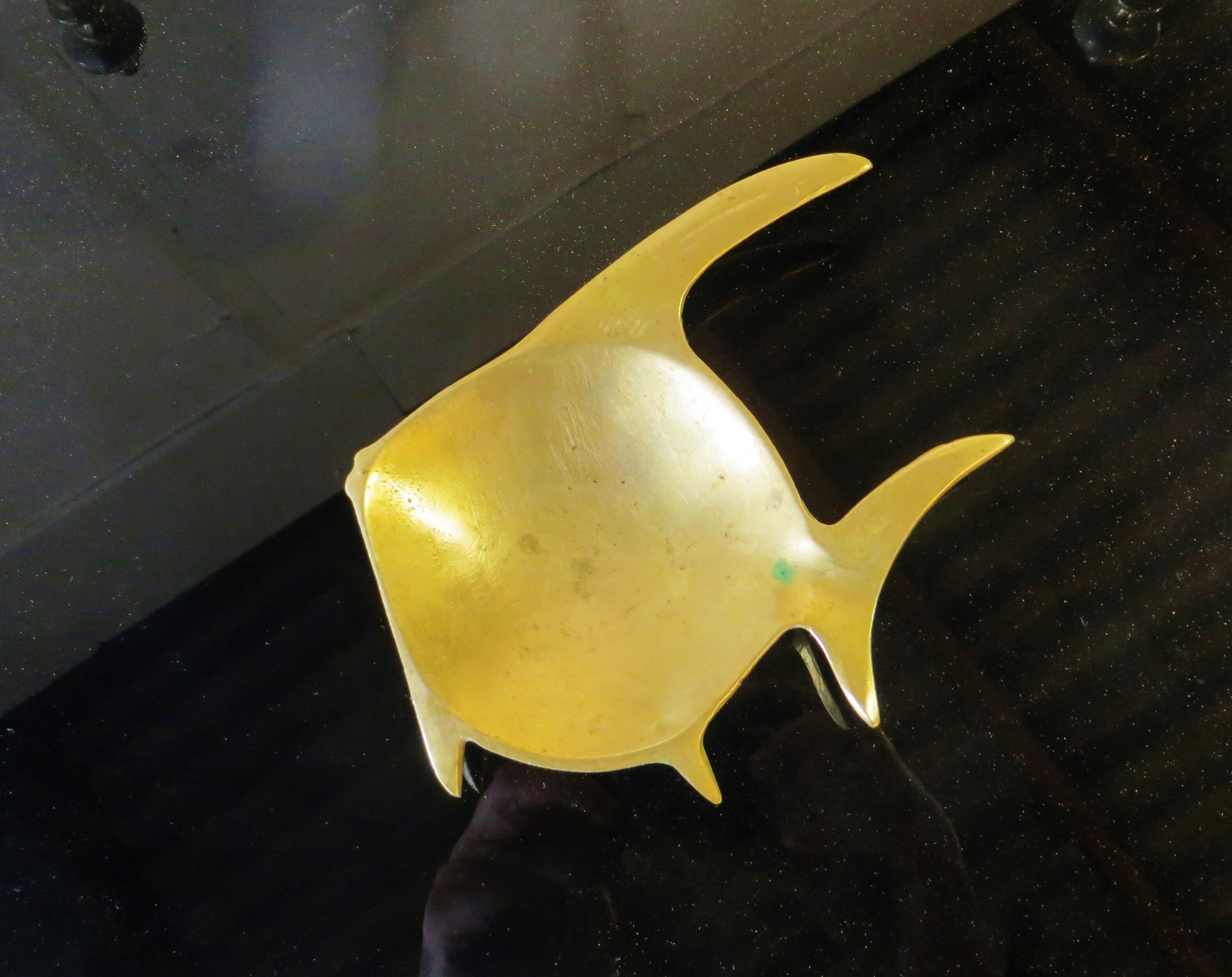 Vintage brass ashtray