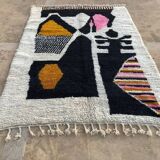 Moroccan handwoven wool rug 3x2 m