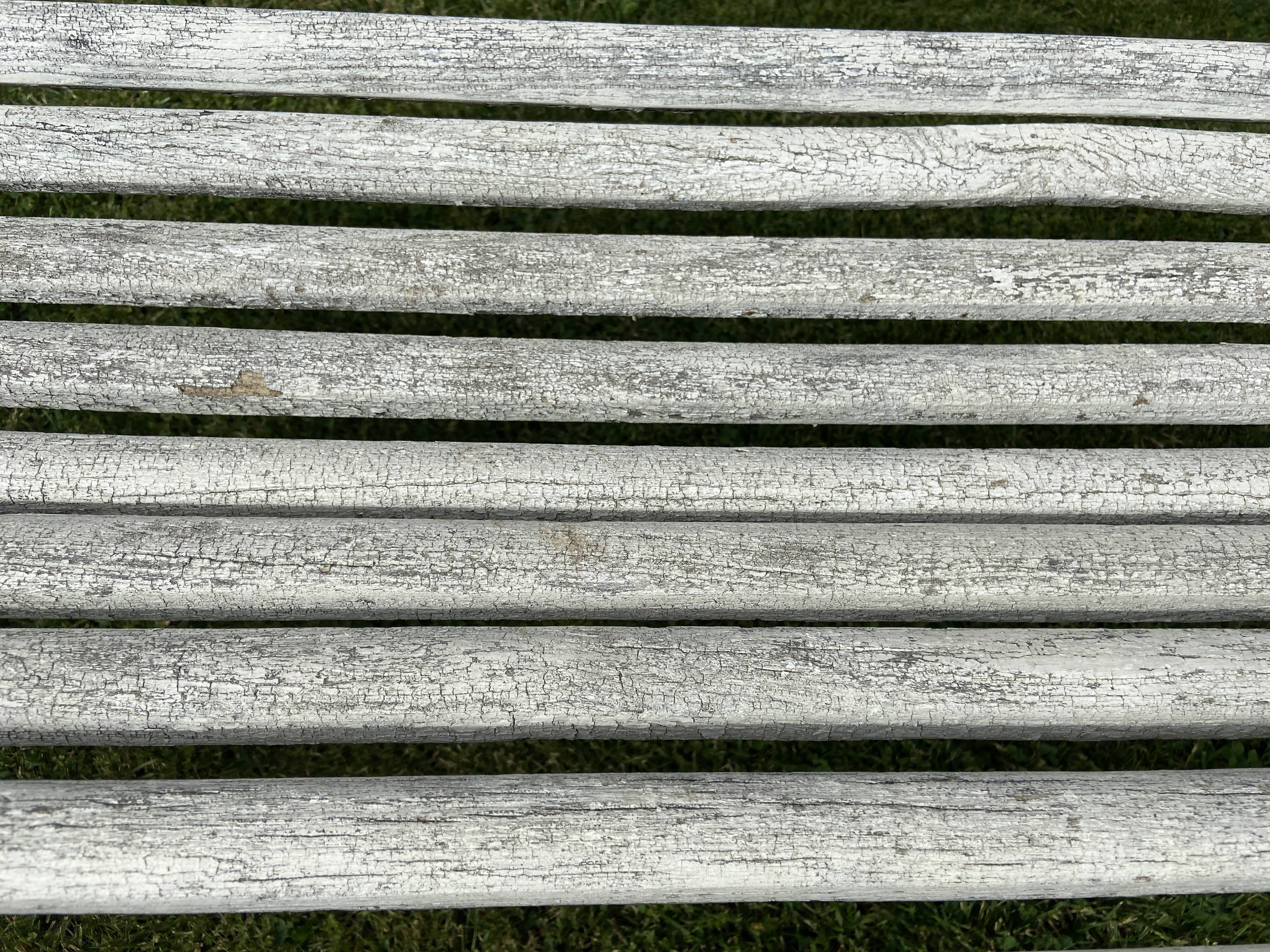 Banc vintage de jardin des années 60