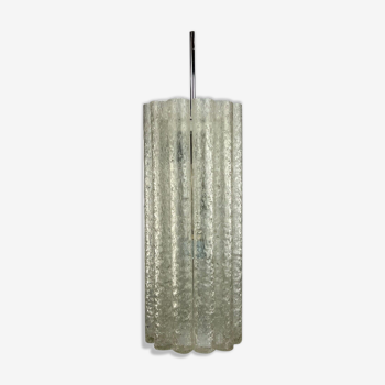 60s 70s lamp ceiling lamp chandelier Doria chrome glass space age design