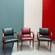 Set of 8 vintage Art Deco Bridge chairs (1930s-1940s)