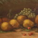 Peinture signée italienne Nature morte aux fruits du XXème siècle