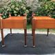 Duo of vintage Scandinavian teak bedside tables with 1 drawer.
