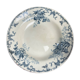 Deep plate stamped Choisy le Roi model Floréal