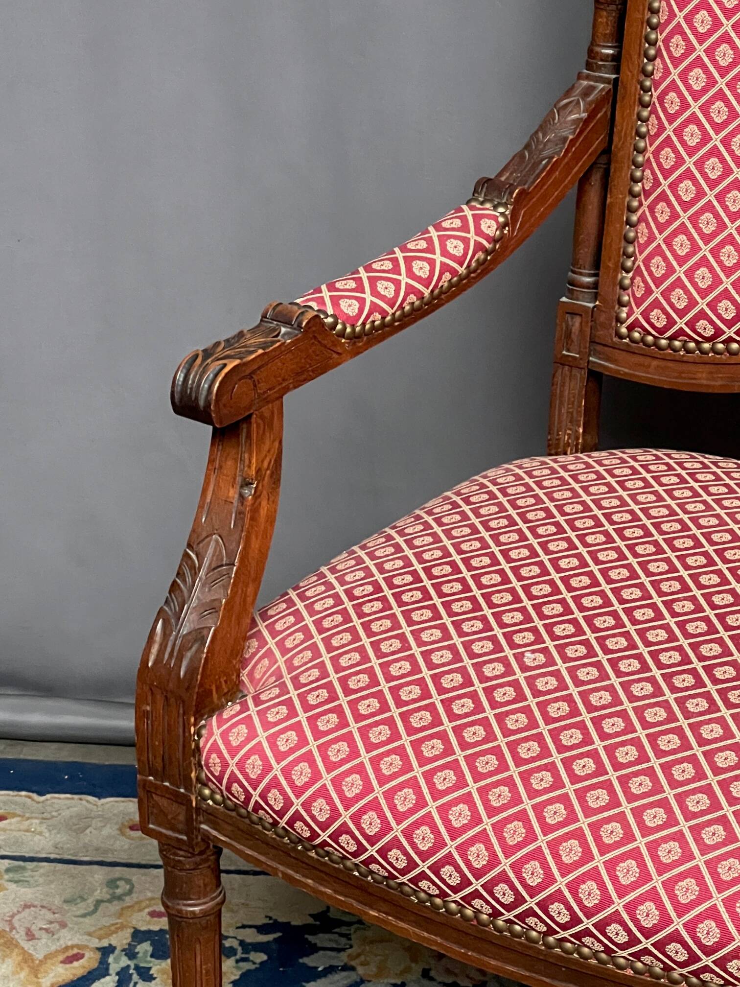 Antique Louis XVI style armchair