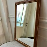 Mirror beveled wood vintage