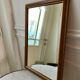 Mirror beveled wood vintage