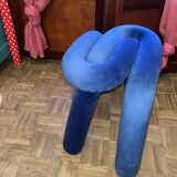 Tabouret moustache bold bleu