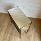Small entrance chest of drawers or antique bedside table with engraved mirror.