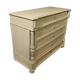 Former style Louis XVI in shabby white patinated wood 5 drawers