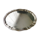 Service tray or stainless steel plate 47 x 33.5 cm