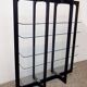 Wood and glass bookcase/display cabinet attributed to Bernini, 1970s.