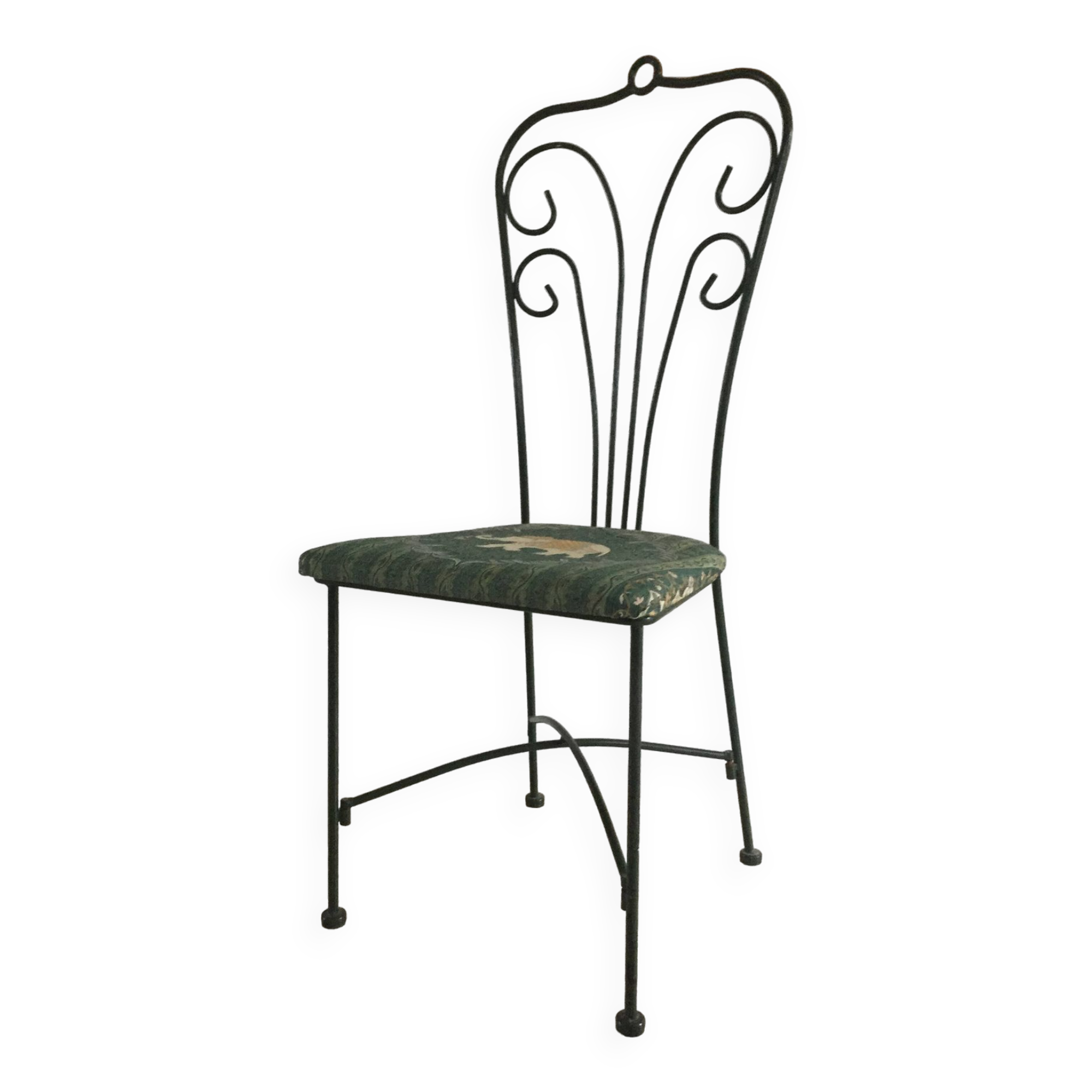 Chaise de jardin fonte d'acier vintage