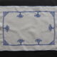 Old linen yarn case embroidered in blue with fruit baskets-6 Tray fund