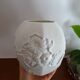 Kaiser Germany M Frey biscuit ball vase signed