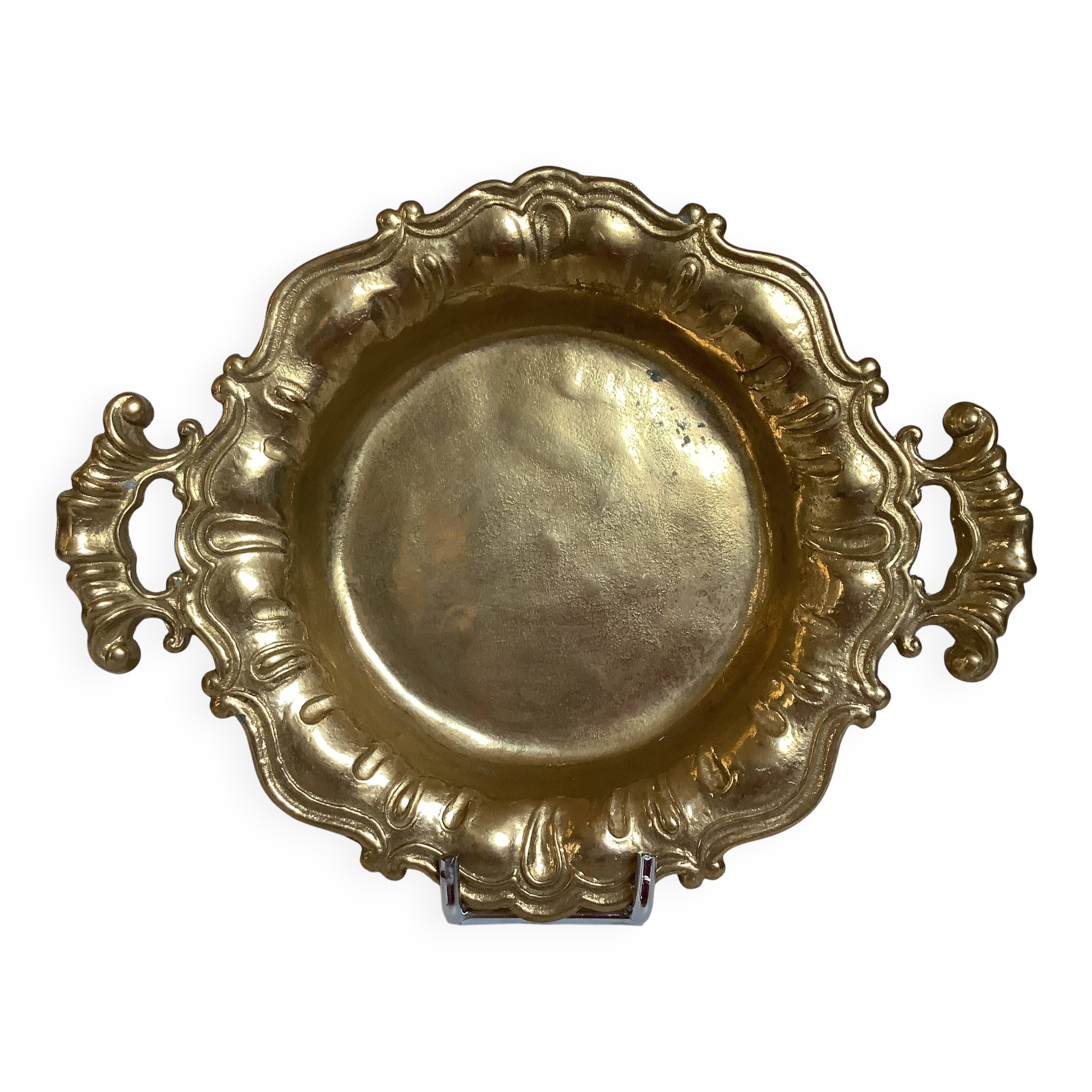 Tray with brass handles